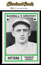 1982 TCMA Baseball's Greatest Hitters (White Backs) #37 Frankie Frisch