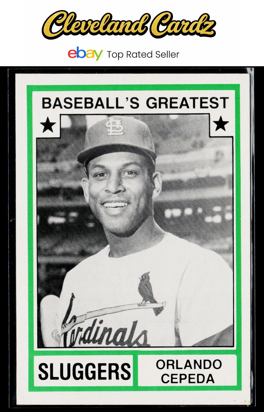 1982 TCMA Baseball's Greatest Sluggers (White Backs) #33 Orlando Cepeda
