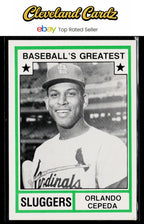 1982 TCMA Baseball's Greatest Sluggers (White Backs) #33 Orlando Cepeda