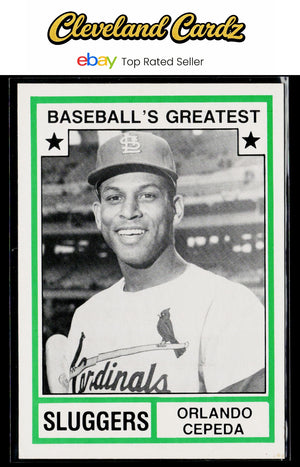 1982 TCMA Baseball's Greatest Sluggers (White Backs) #33 Orlando Cepeda