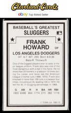 1987 TCMA 1982 Greatest Sluggers #10 Frank Howard