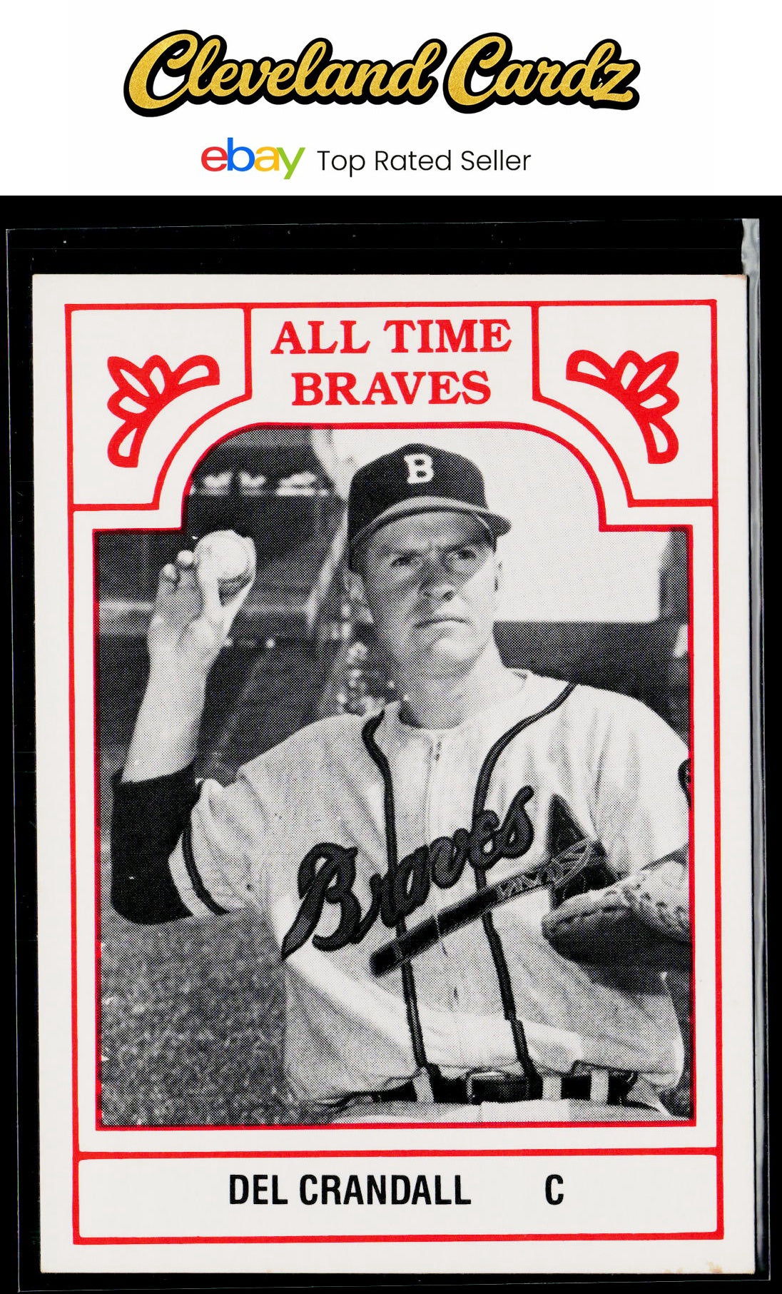 1986 TCMA All-Time Atlanta Braves #8B Del Crandall