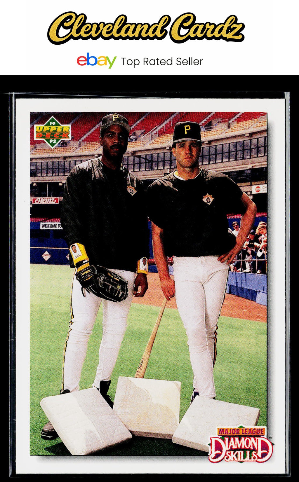 1992 Upper Deck #711 Diamond Skills Checklist (Barry Bonds / Andy Van Slyke)
