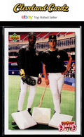 1992 Upper Deck #711 Diamond Skills Checklist (Barry Bonds / Andy Van Slyke)