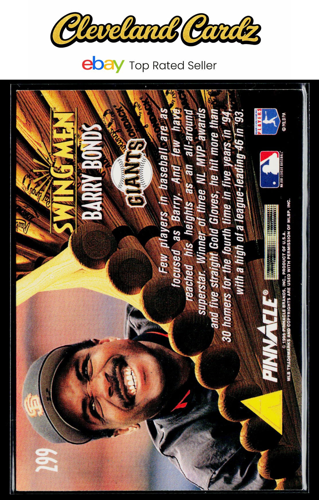1995 Pinnacle #299 Barry Bonds