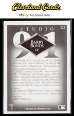 1991 Studio #222 Barry Bonds