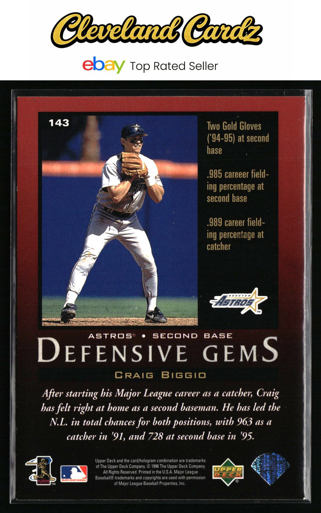 1997 Upper Deck #143 Craig Biggio