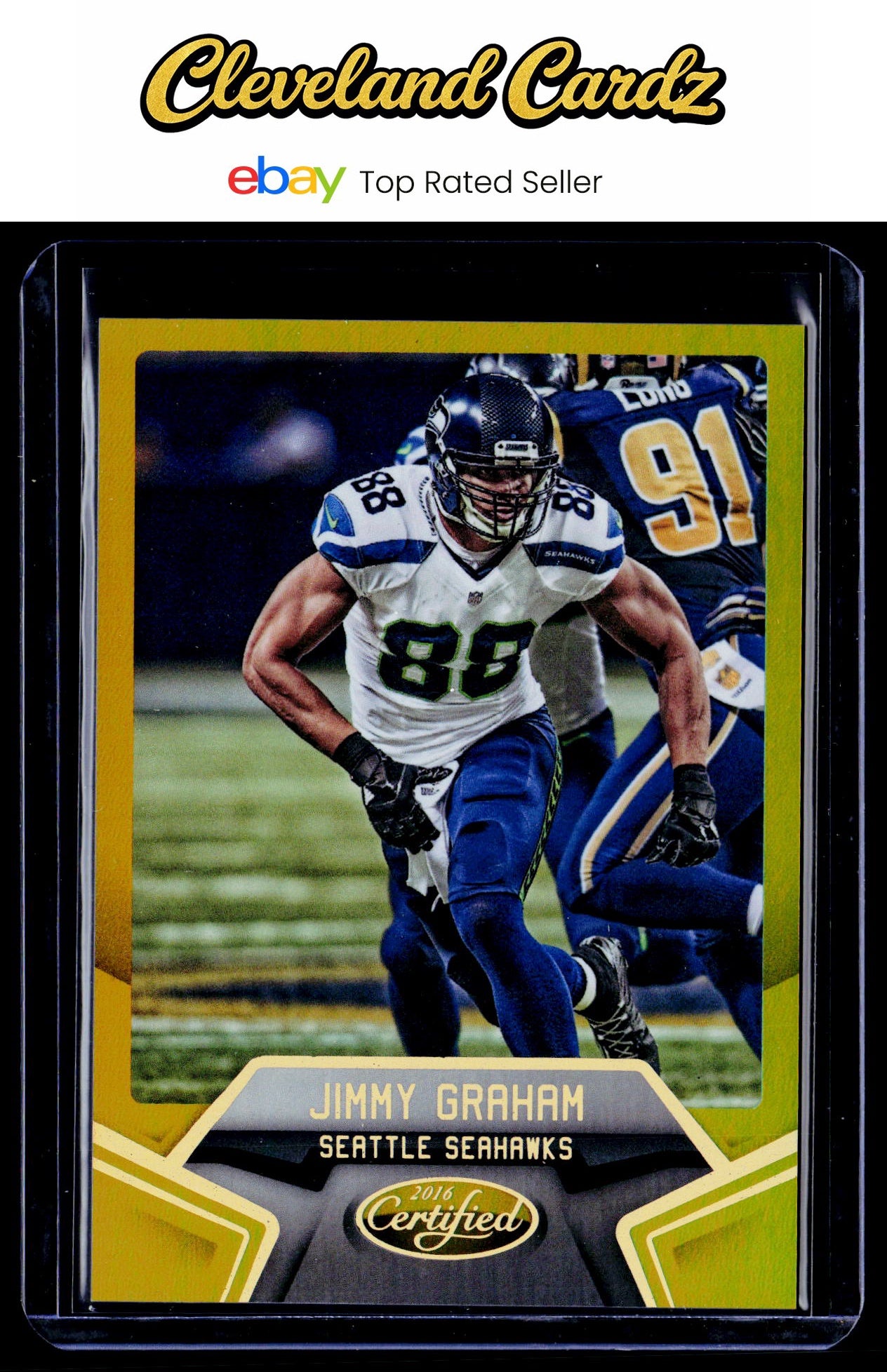 2016 Panini Certified #61 Jimmy Graham Mirror Gold #/25