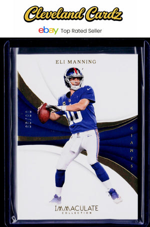 2018 Panini Immaculate Collection #55 Eli Manning #/99