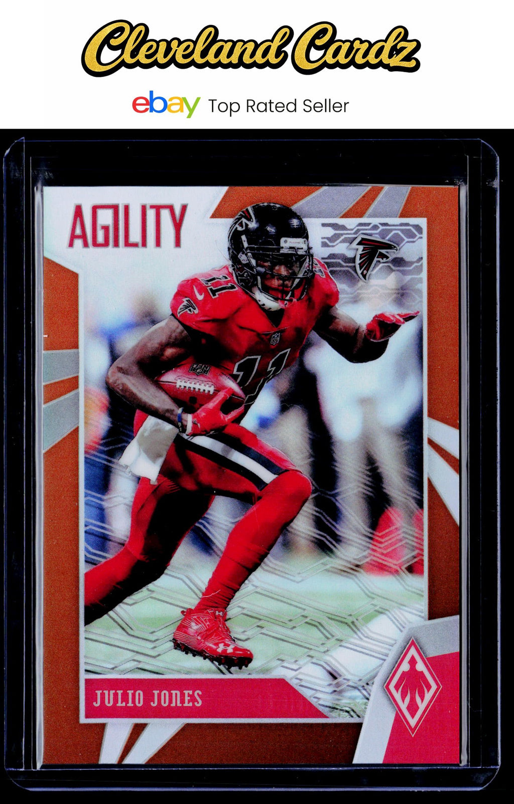 2018 Panini Phoenix #10 Julio Jones Agility Orange #/49