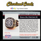 1990 Pro Set #20 Super Bowl XX SBXX Super Bowl Collectibles