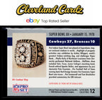 1990 Pro Set #12 Super Bowl XII SBXII Super Bowl Collectibles