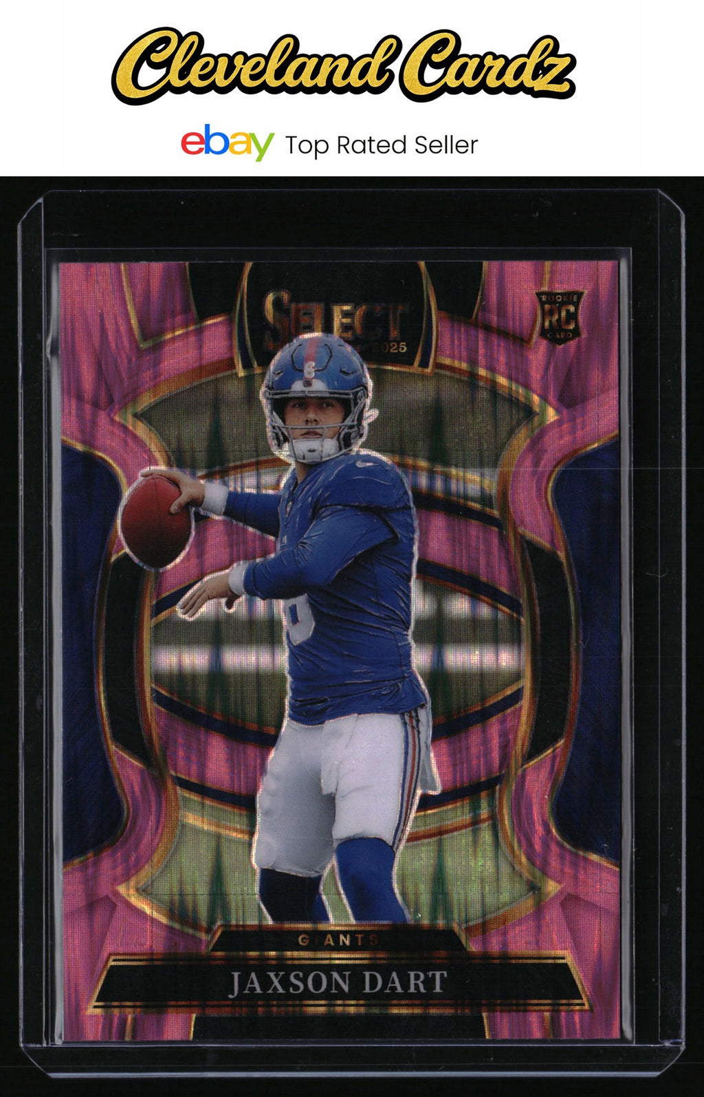 2025 Panini Select #93 Jaxson Dart Pink Prizm Shock RC