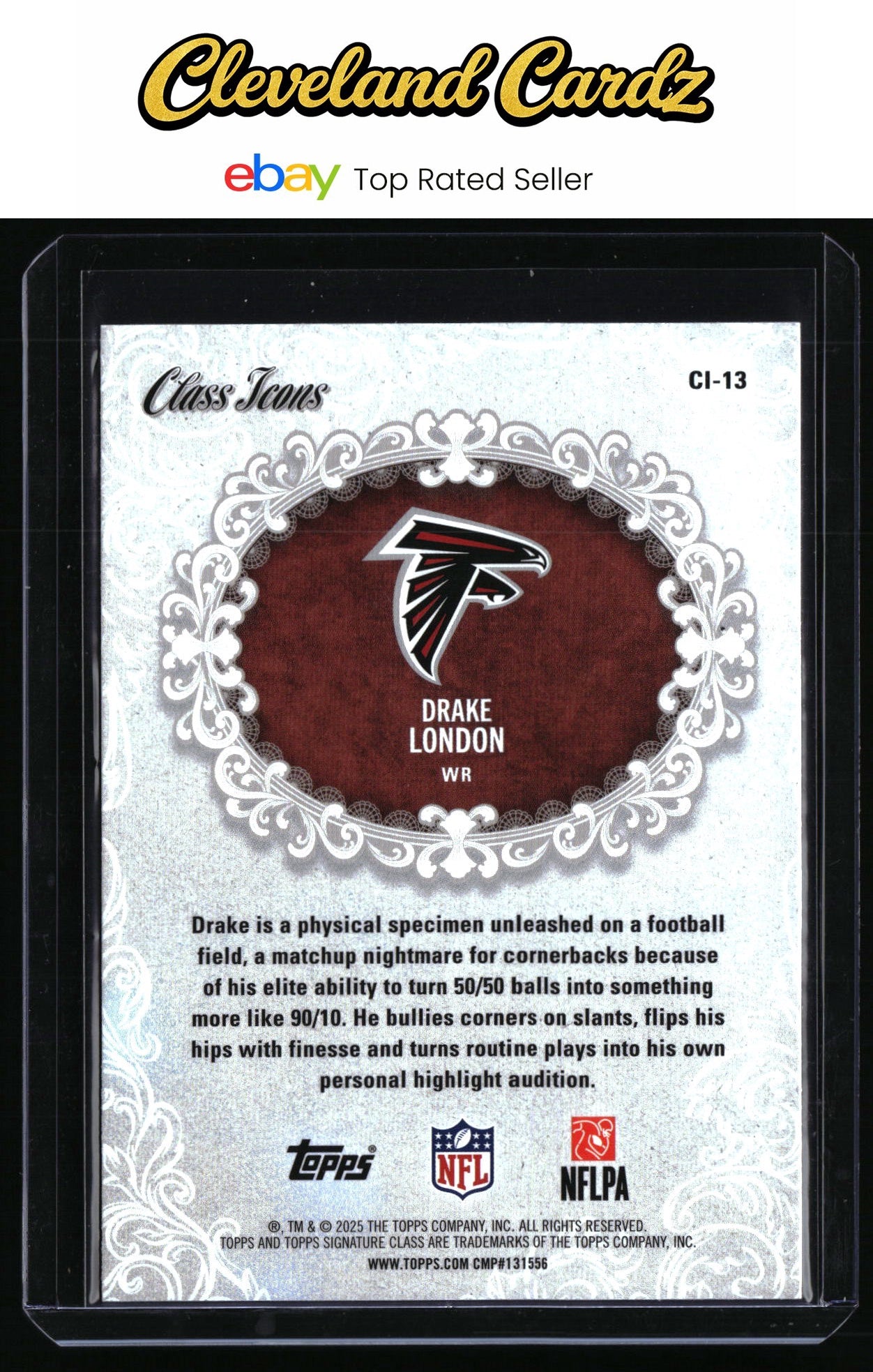 2025 Topps Signature Class #CI-13 Drake London Class Icons