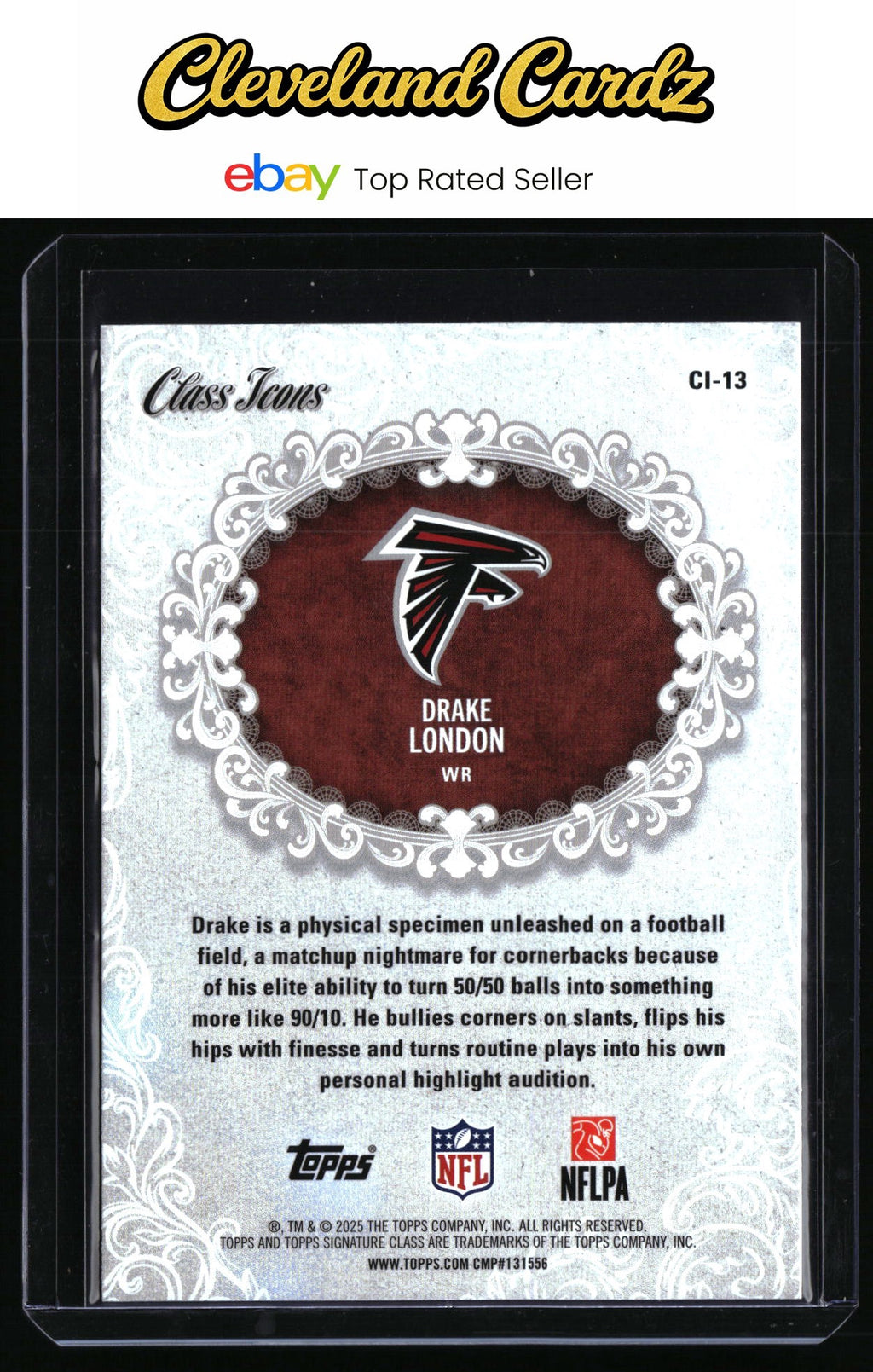 2025 Topps Signature Class #CI-13 Drake London Class Icons