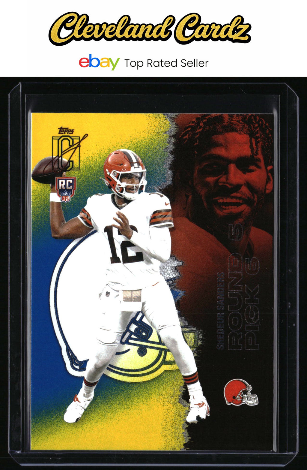 2025 Topps Signature Class #228 Shedeur Sanders Blue & Yellow RC