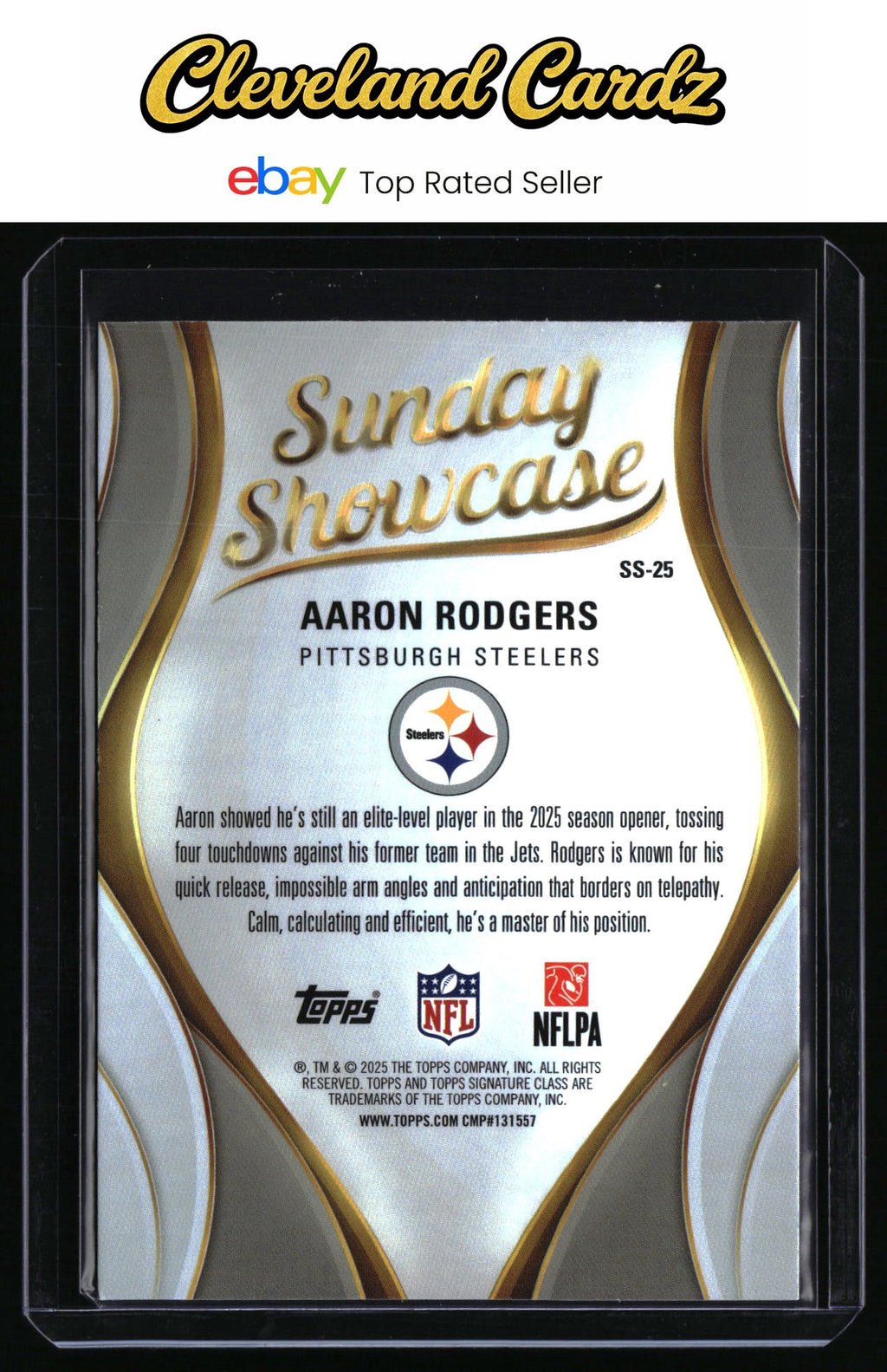 2025 Topps Signature Class #SS-25 Aaron Rodgers Sunday Showcase