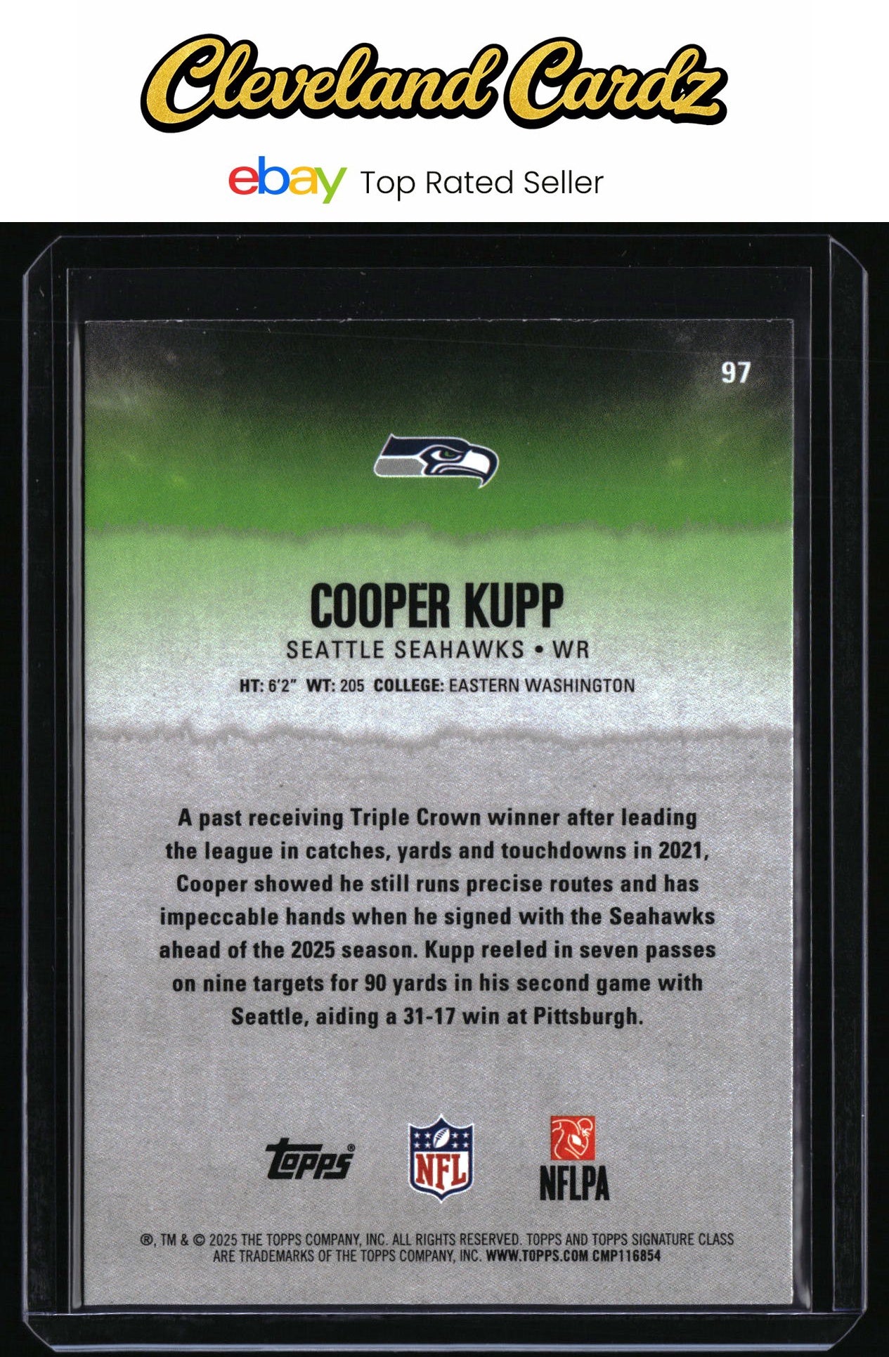 2025 Topps Signature Class #97 Cooper Kupp Blue & Yellow