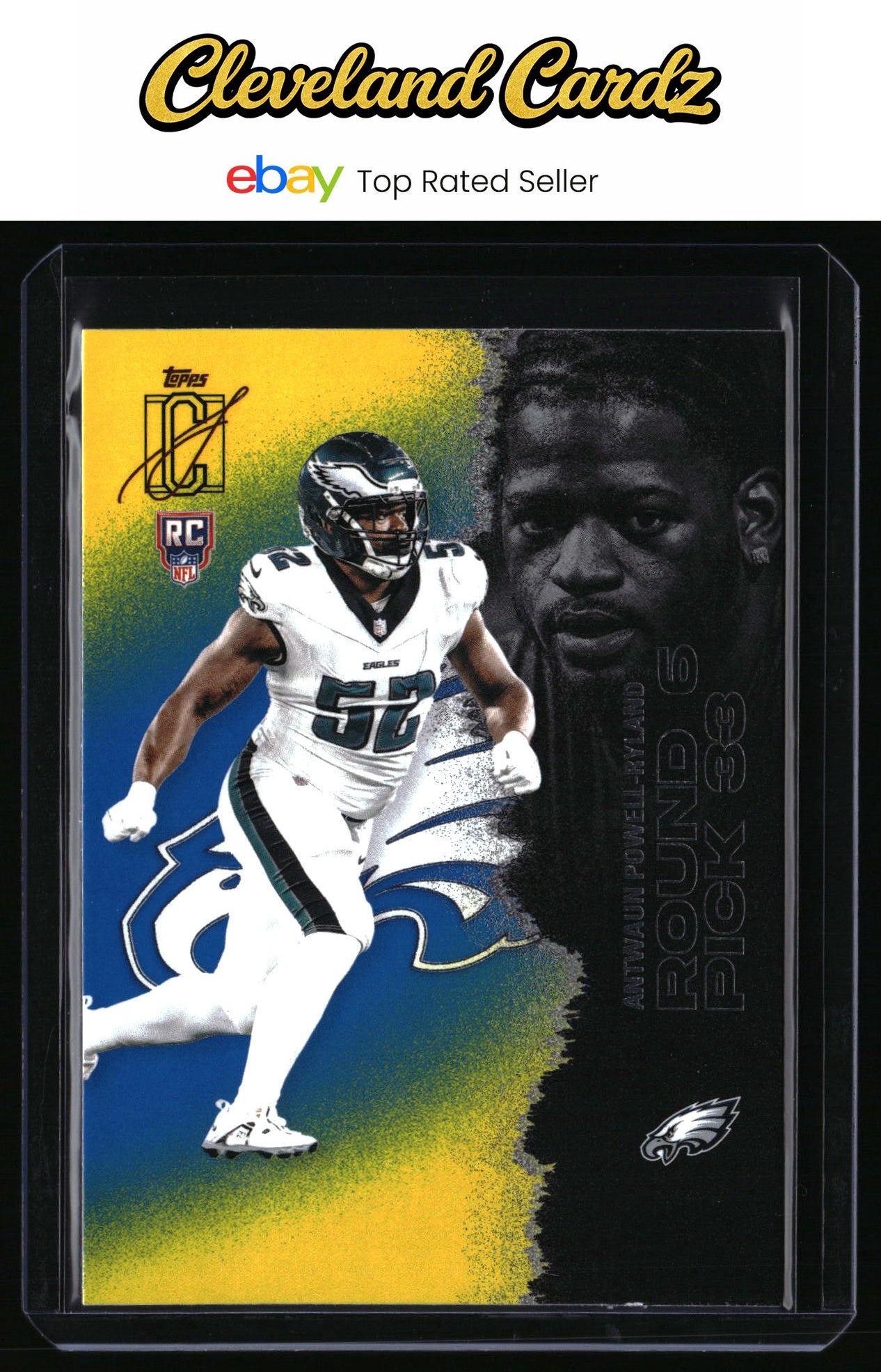 2025 Topps Signature Class #246 Antwaun Powell-Ryland Blue & Yellow RC