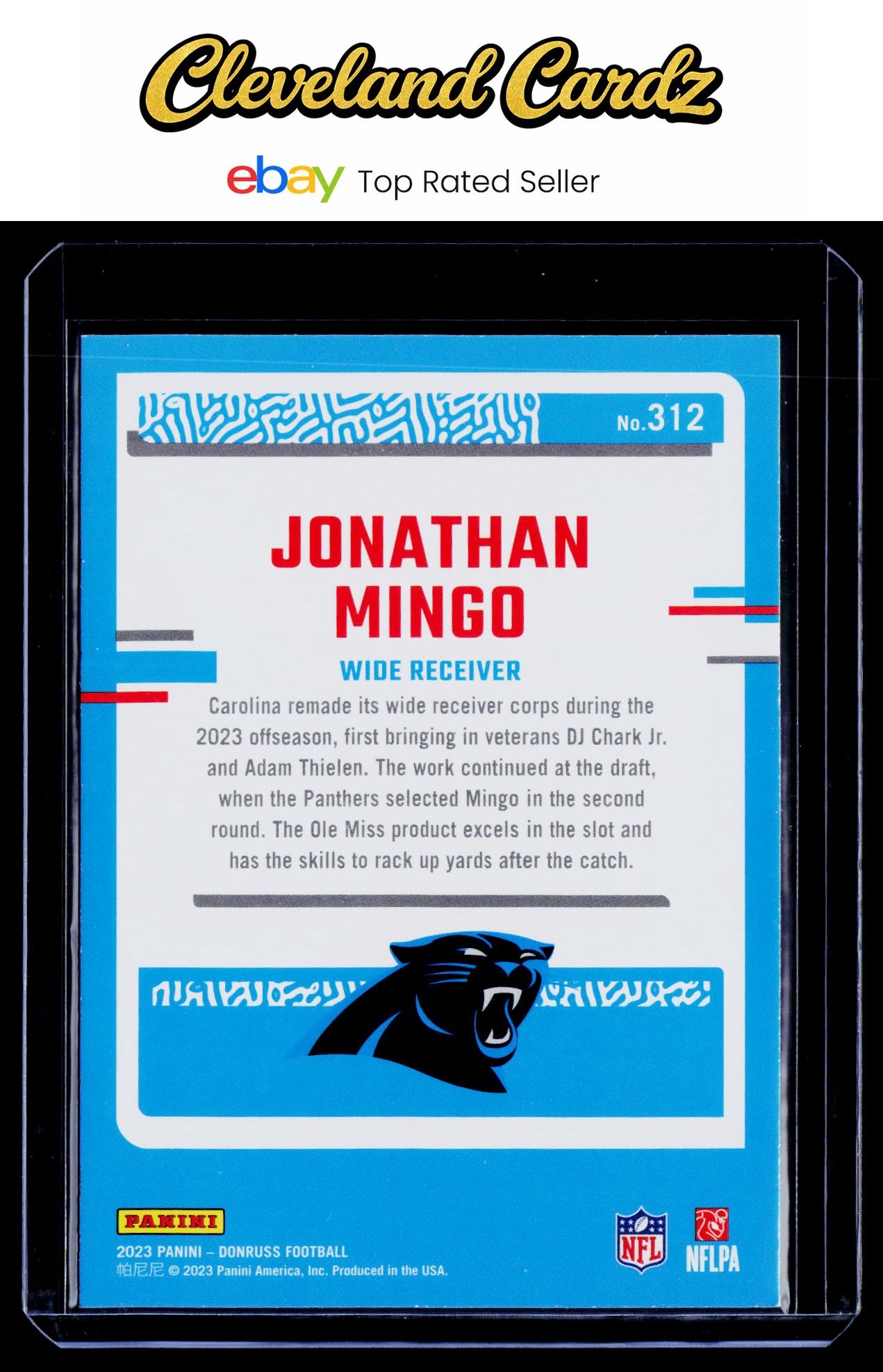 2023 Donruss #312 Jonathan Mingo Press Proof Red RC