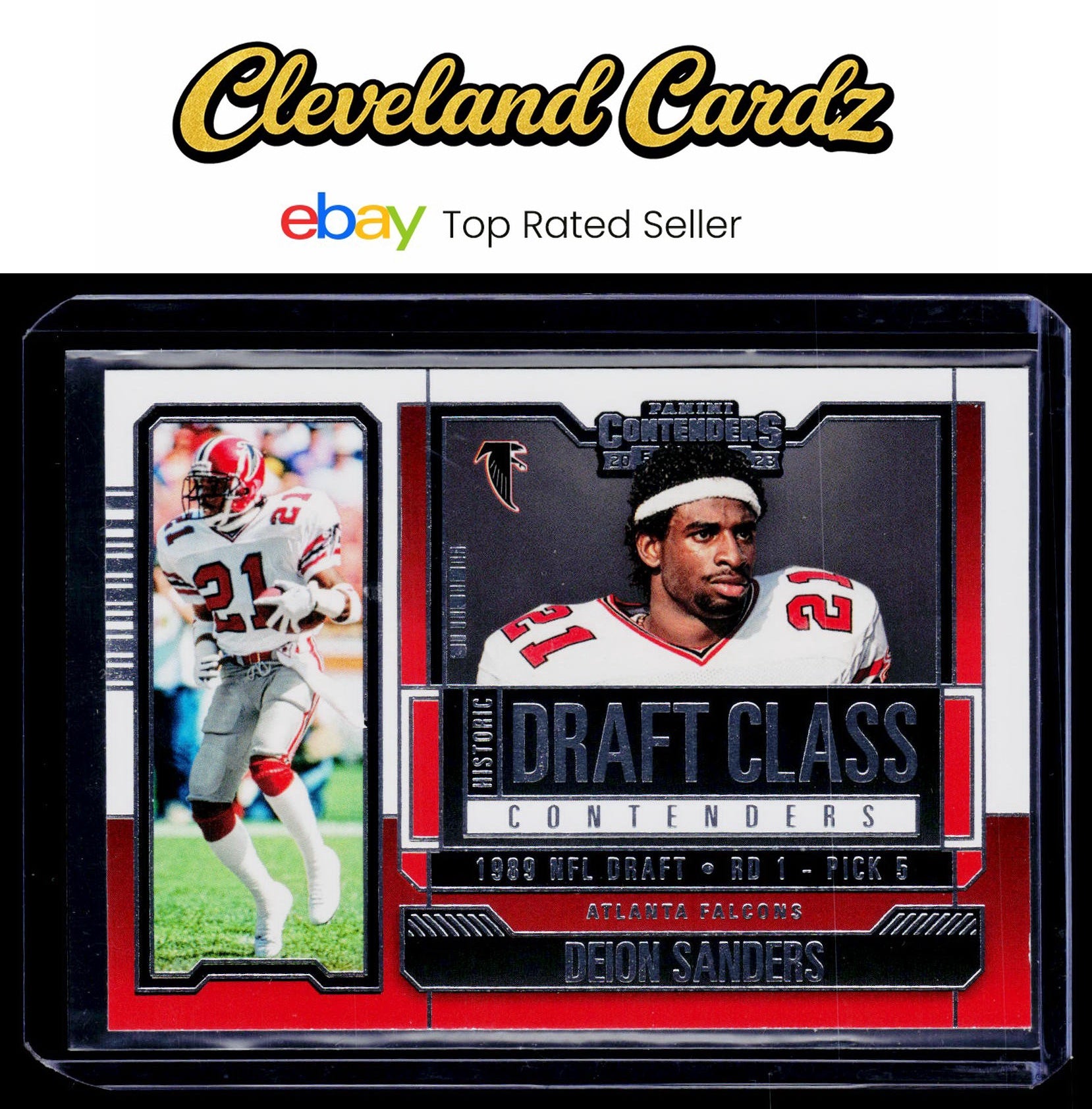 2023 Panini Contenders #HDC-DS Deion Sanders Historic Draft Class Contenders