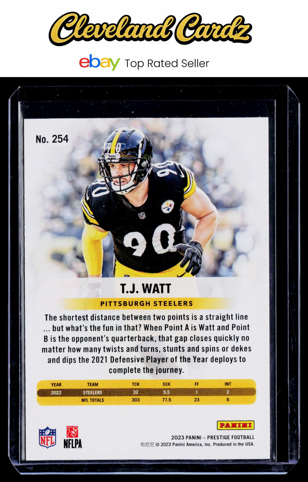 2023 Panini Prestige #254 T.J. Watt