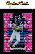2023 Panini Mosaic #224 Tyler Lockett Camo Pink Mosaic