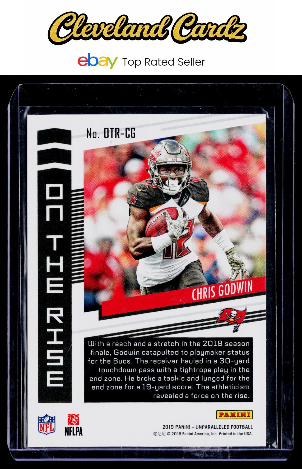 2019 Panini Unparalleled #OTR-CG Chris Godwin On the Rise Galactic