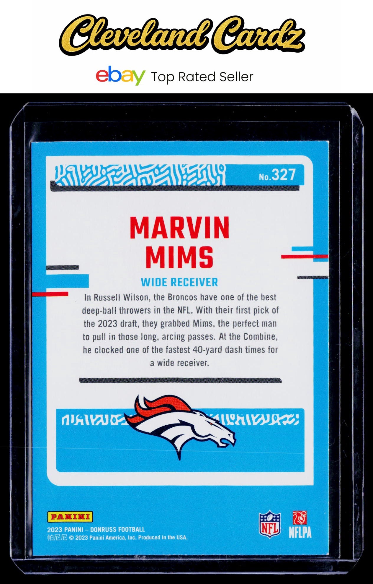 2023 Donruss #327 Marvin Mims RC