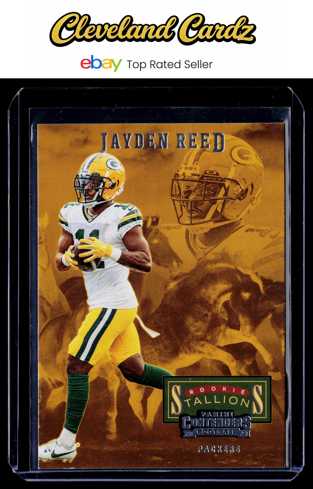 2023 Panini Contenders #22 Jayden Reed Rookie Stallions