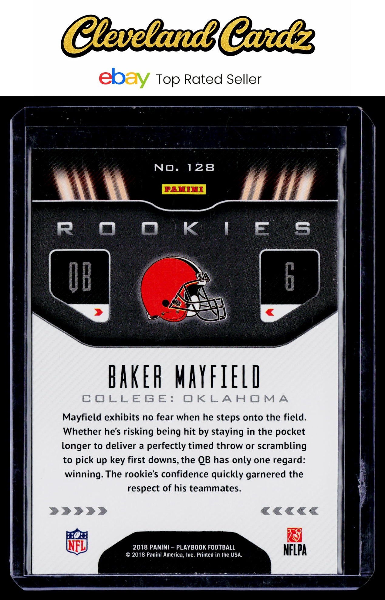 2018 Panini Playbook #128 Baker Mayfield RC