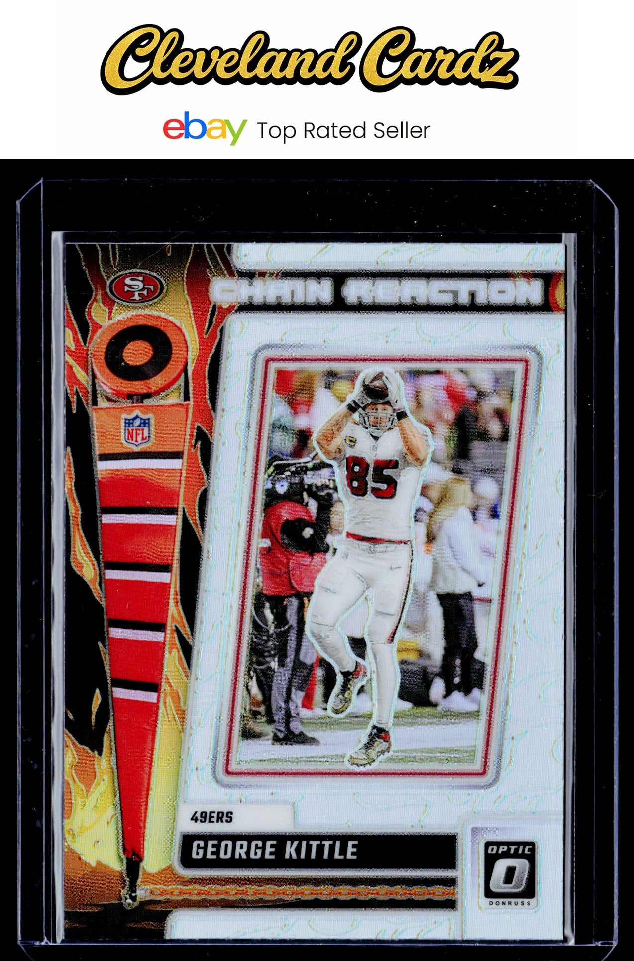 2023 Donruss Optic #CR-GK George Kittle Chain Reaction