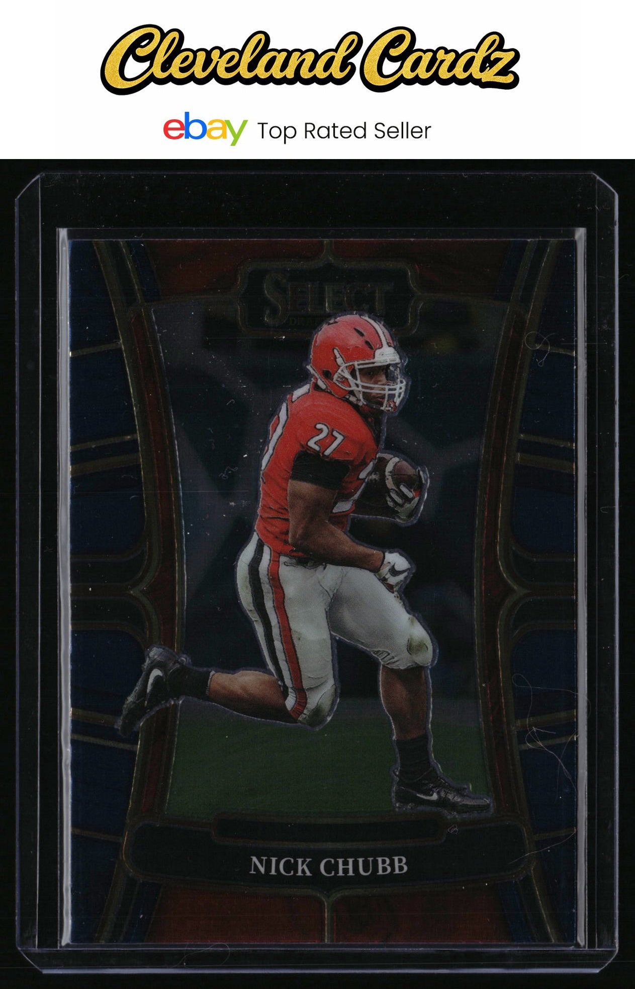 2023 Panini Select Draft Picks #45 Nick Chubb Blue Retail