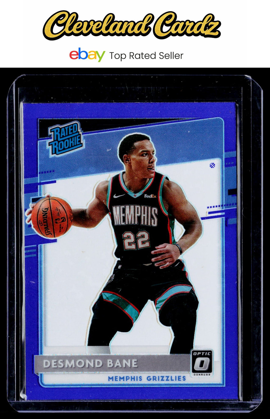 2020-21 Donruss Optic #180 Desmond Bane Purple RC