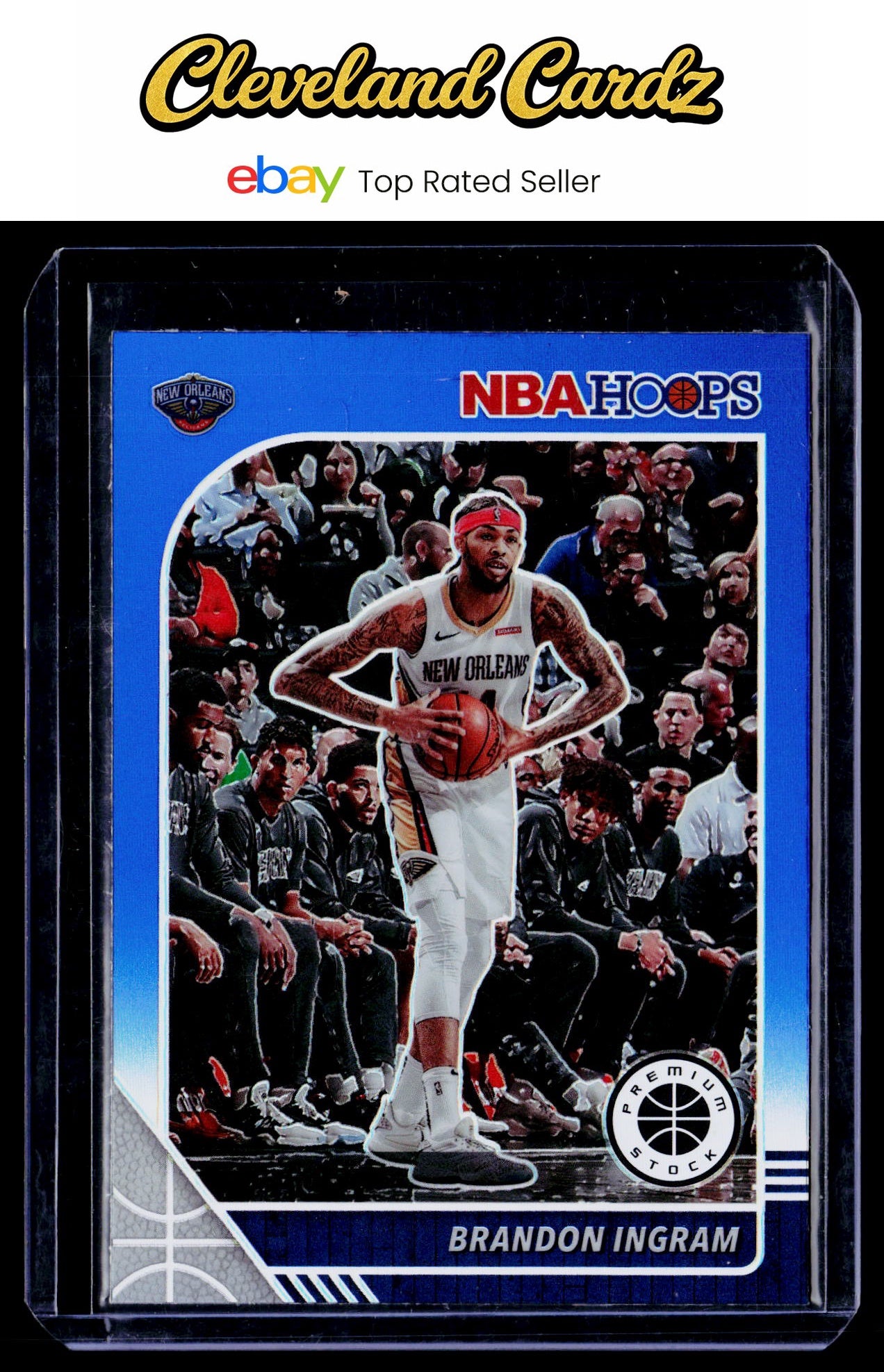 2019-20 Hoops Premium Stock #119 Brandon Ingram Prizms Blue