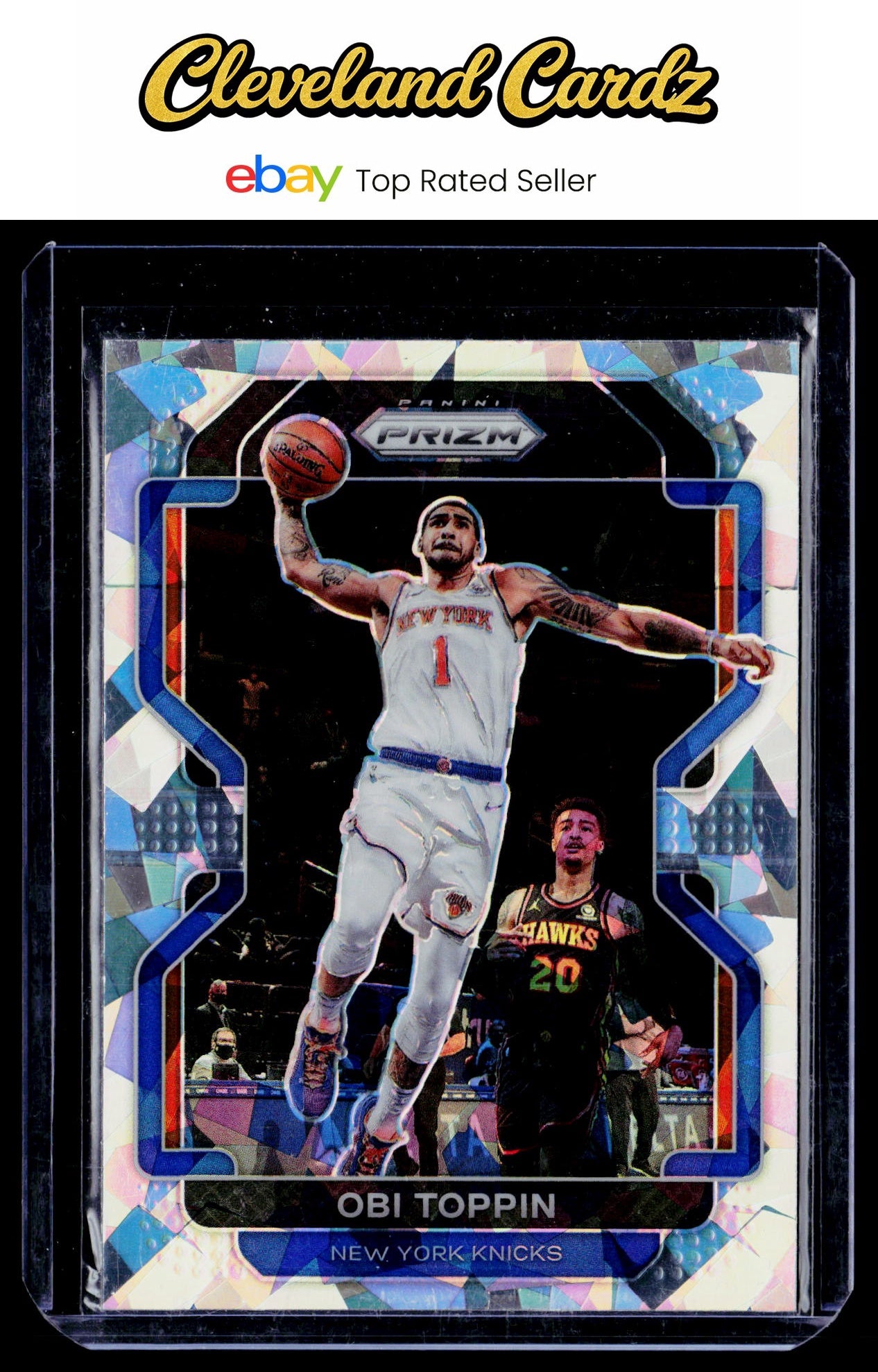 2021-22 Panini Prizm #141 Obi Toppin Ice