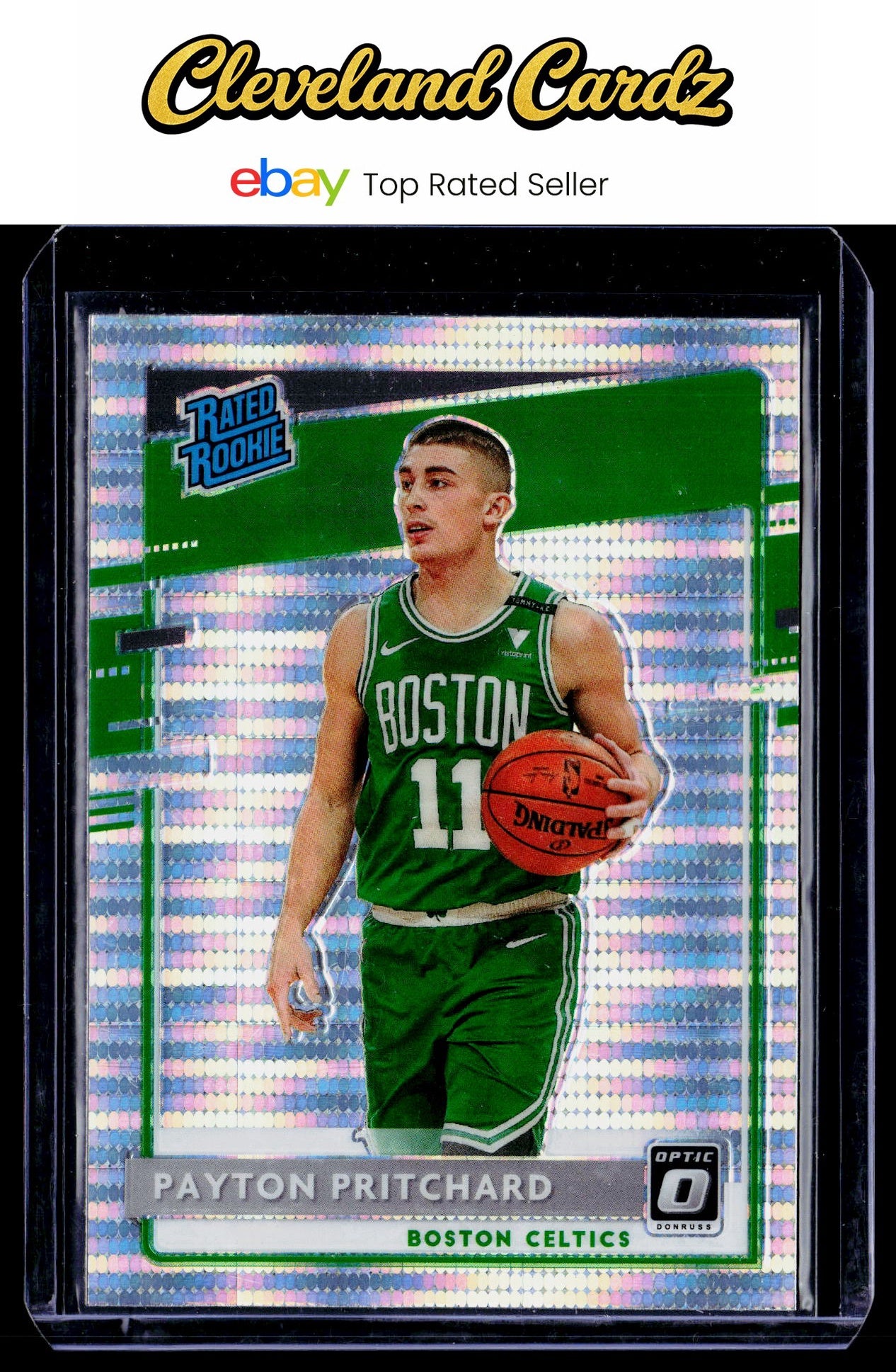 2020-21 Donruss Optic #176 Payton Pritchard Silver Pulsar RC