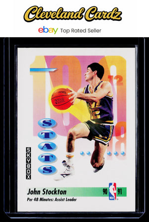 1991-92 SkyBox #306 John Stockton