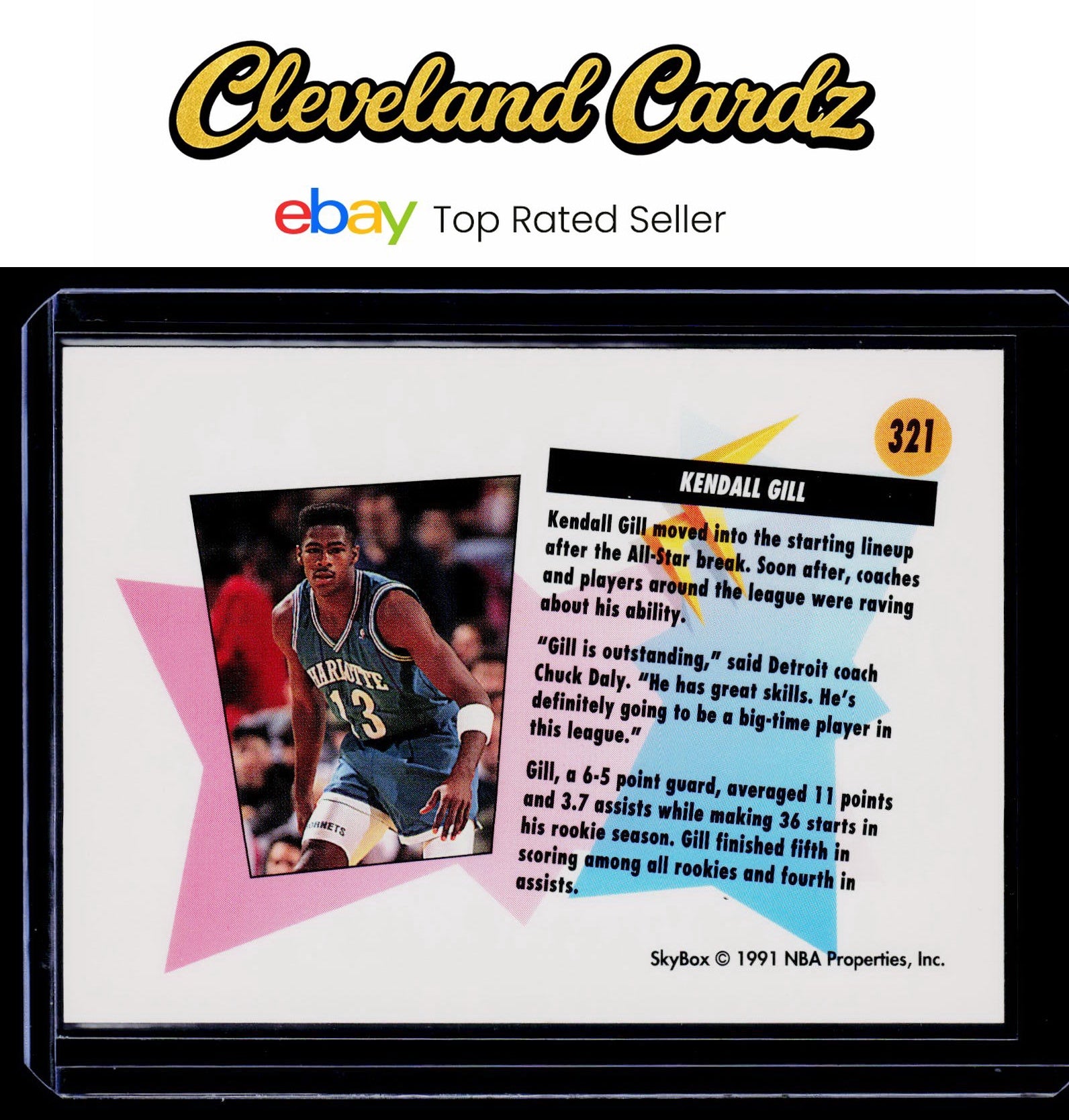 1991-92 SkyBox #321 Kendall Gill