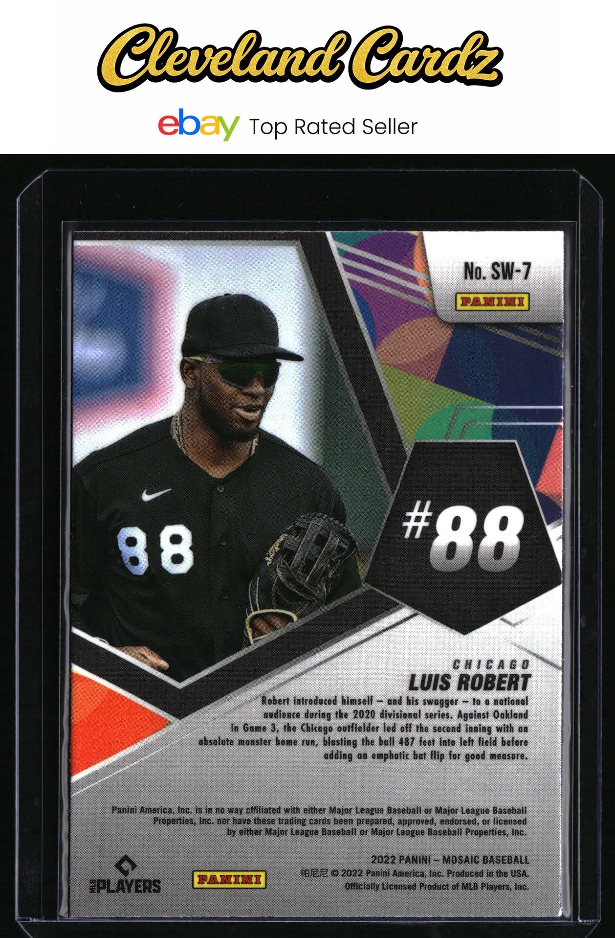 2022 Panini Mosaic #SW-7 Luis Robert Swagger