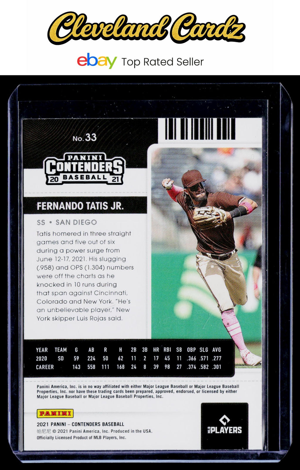 2021 Panini Contenders #33 Fernando Tatis Jr.