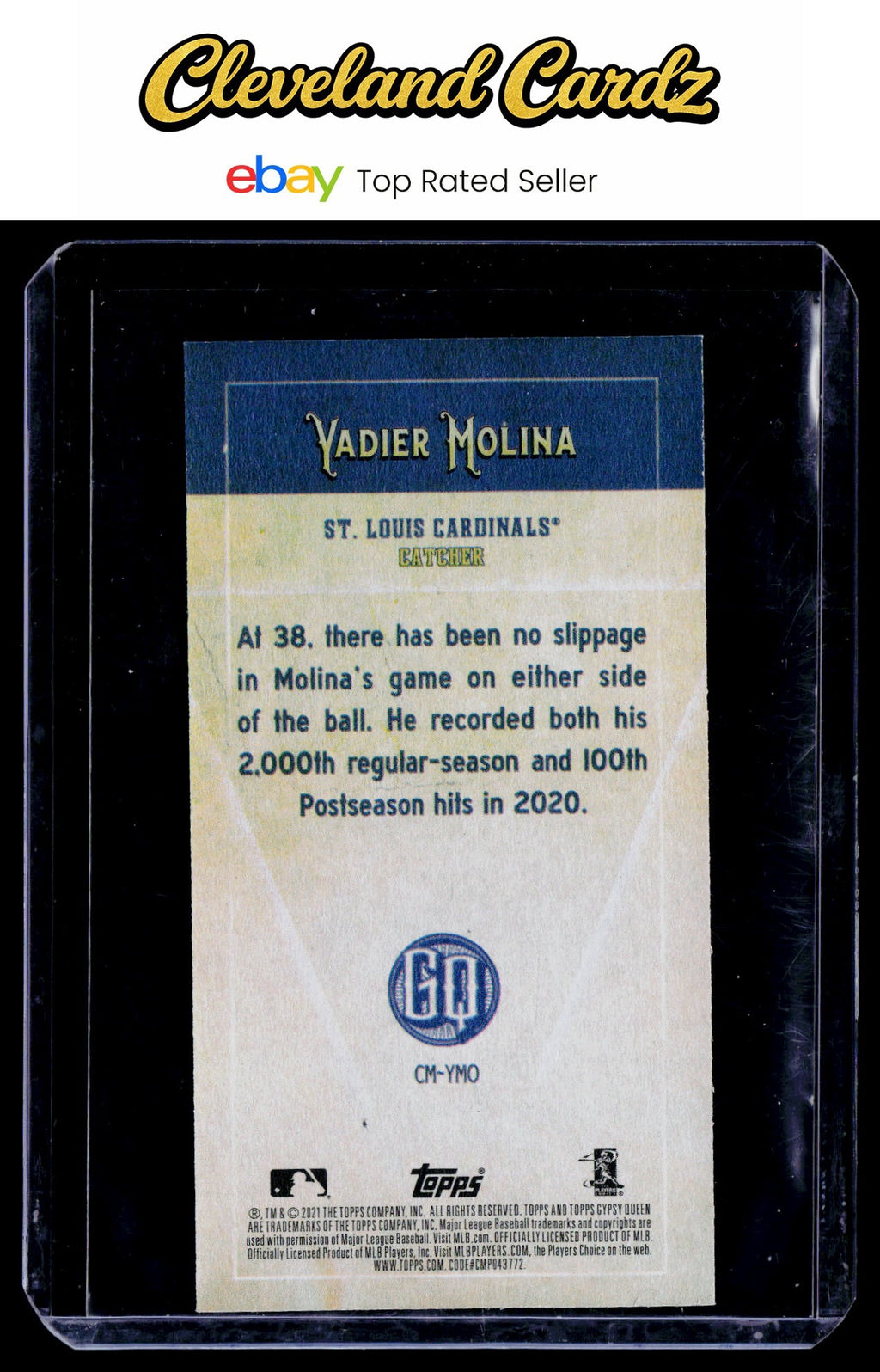 2021 Topps Gypsy Queen #CM-YMO Yadier Molina Captains Minis