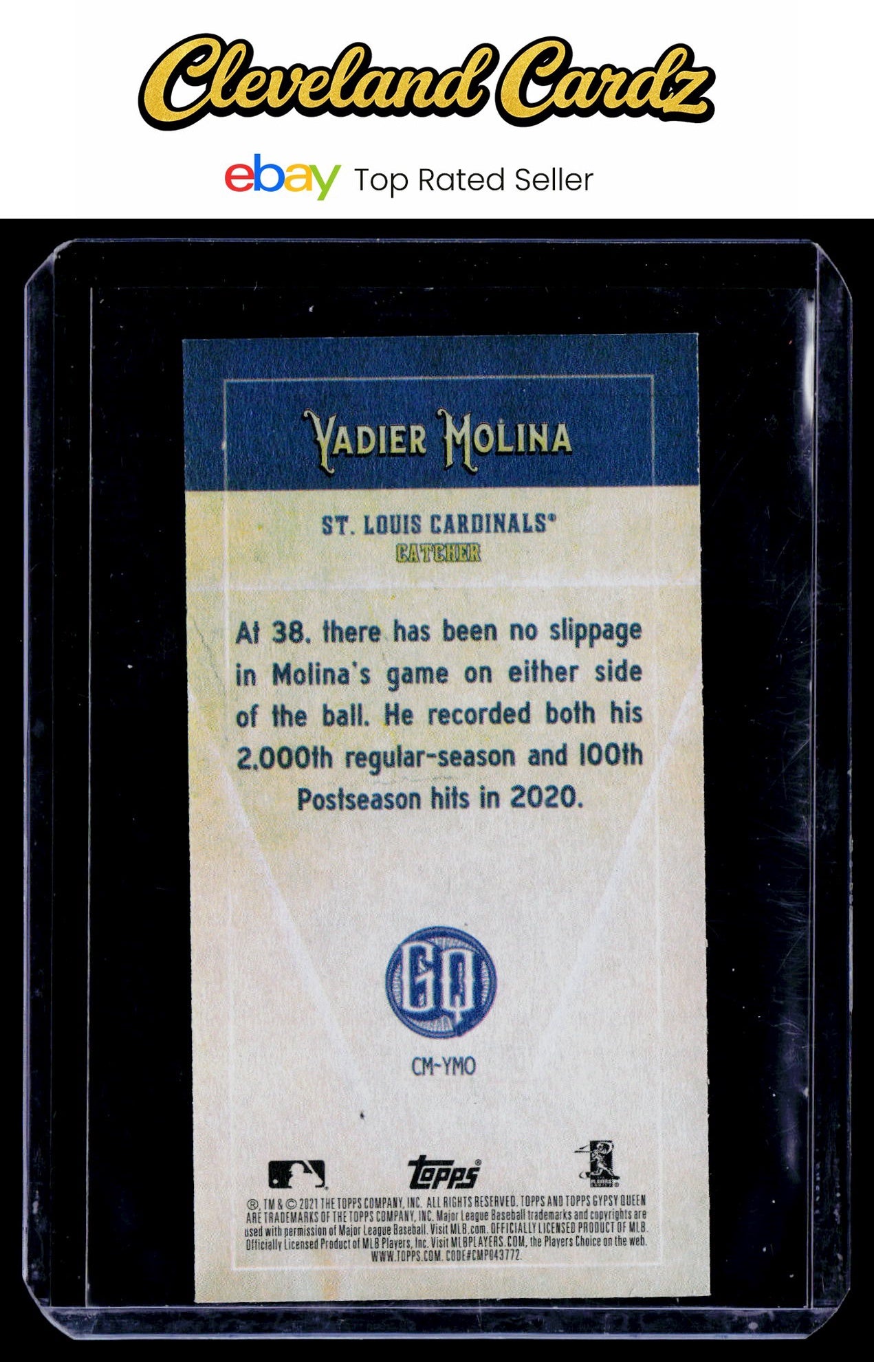 2021 Topps Gypsy Queen #CM-YMO Yadier Molina Captains Minis