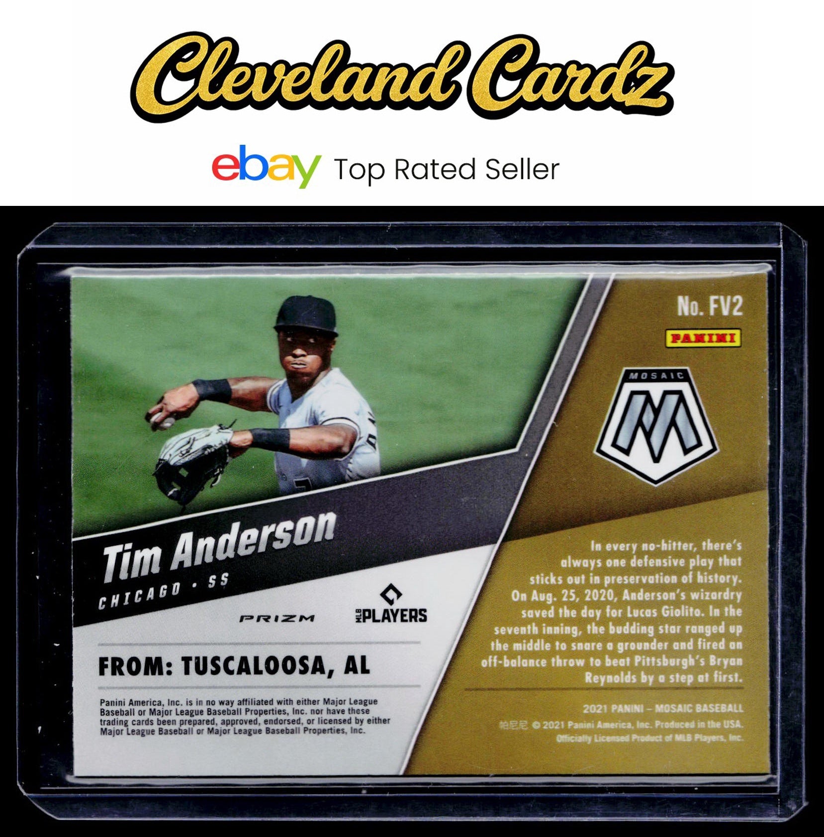 2021 Panini Mosaic #FV2 Tim Anderson Field Vision Quick Pitch