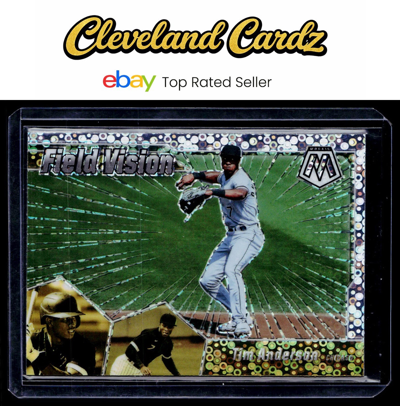 2021 Panini Mosaic #FV2 Tim Anderson Field Vision Quick Pitch