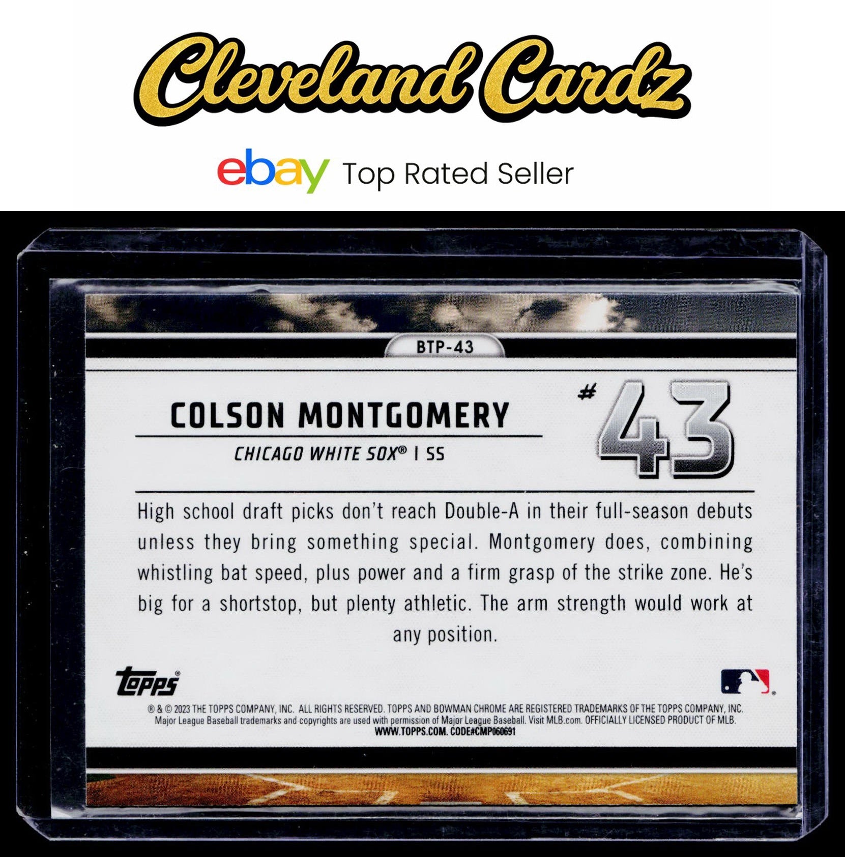 2023 Bowman #BTP-43 Colson Montgomery Bowman Scouts Top 100