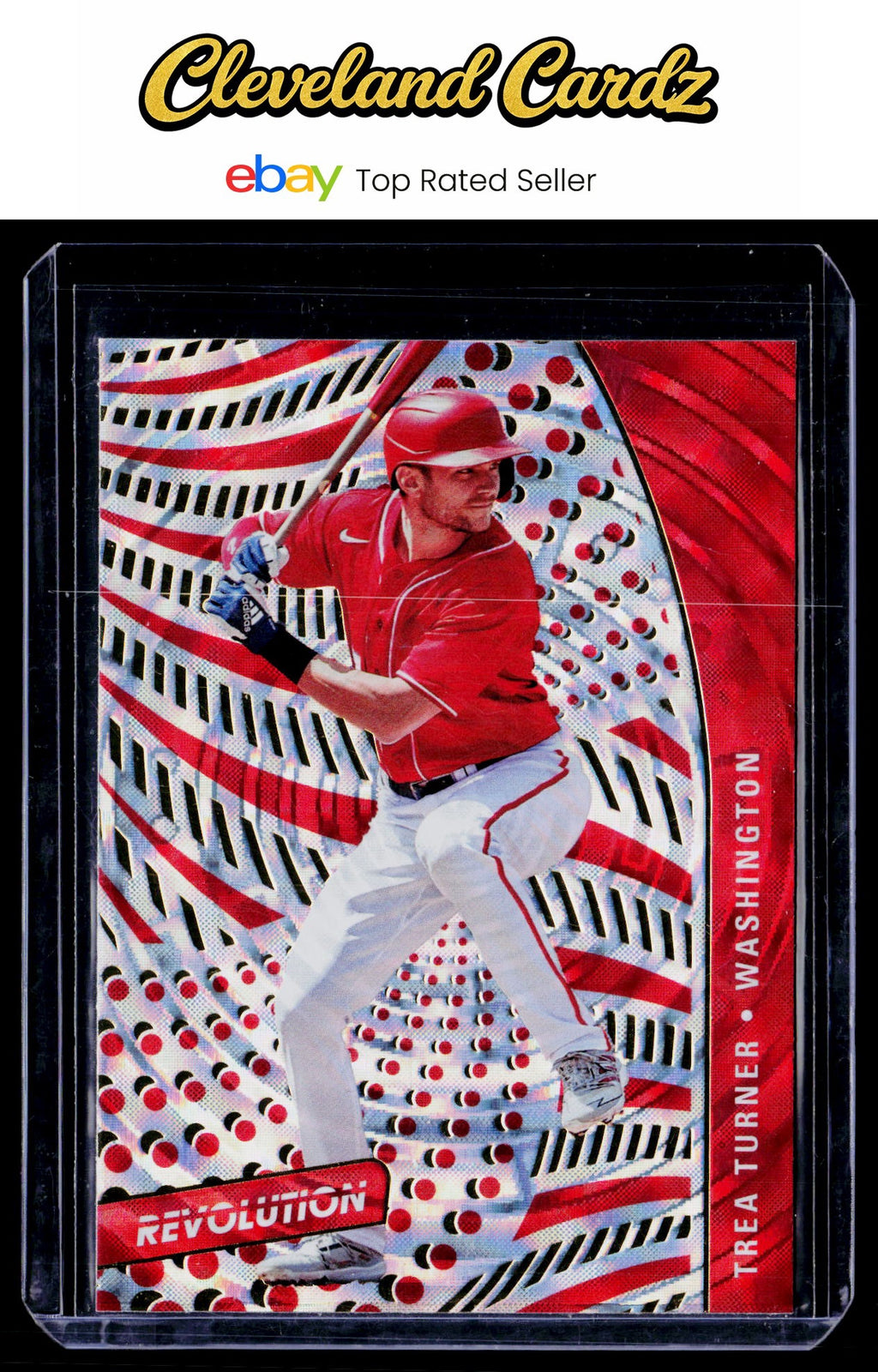 2021 Panini Chronicles #10 Trea Turner Revolution Fractal