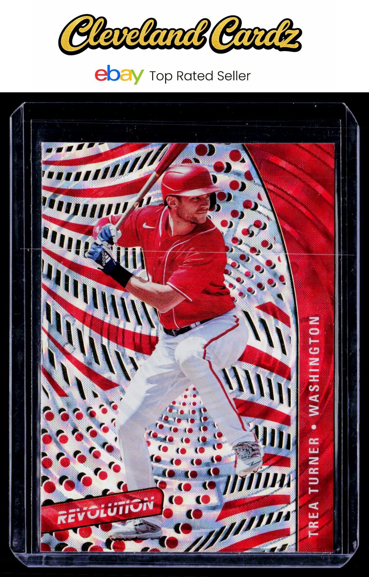 2021 Panini Chronicles #10 Trea Turner Revolution Fractal