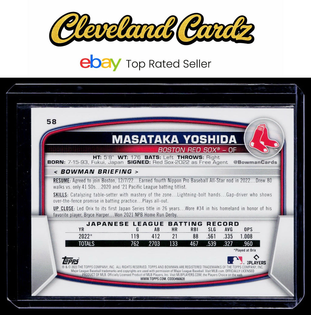 2023 Bowman #58 Masataka Yoshida