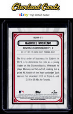 2023 Bowman #ROYF-11 Gabriel Moreno Rookie of the Year Favorites Mojo Refractors